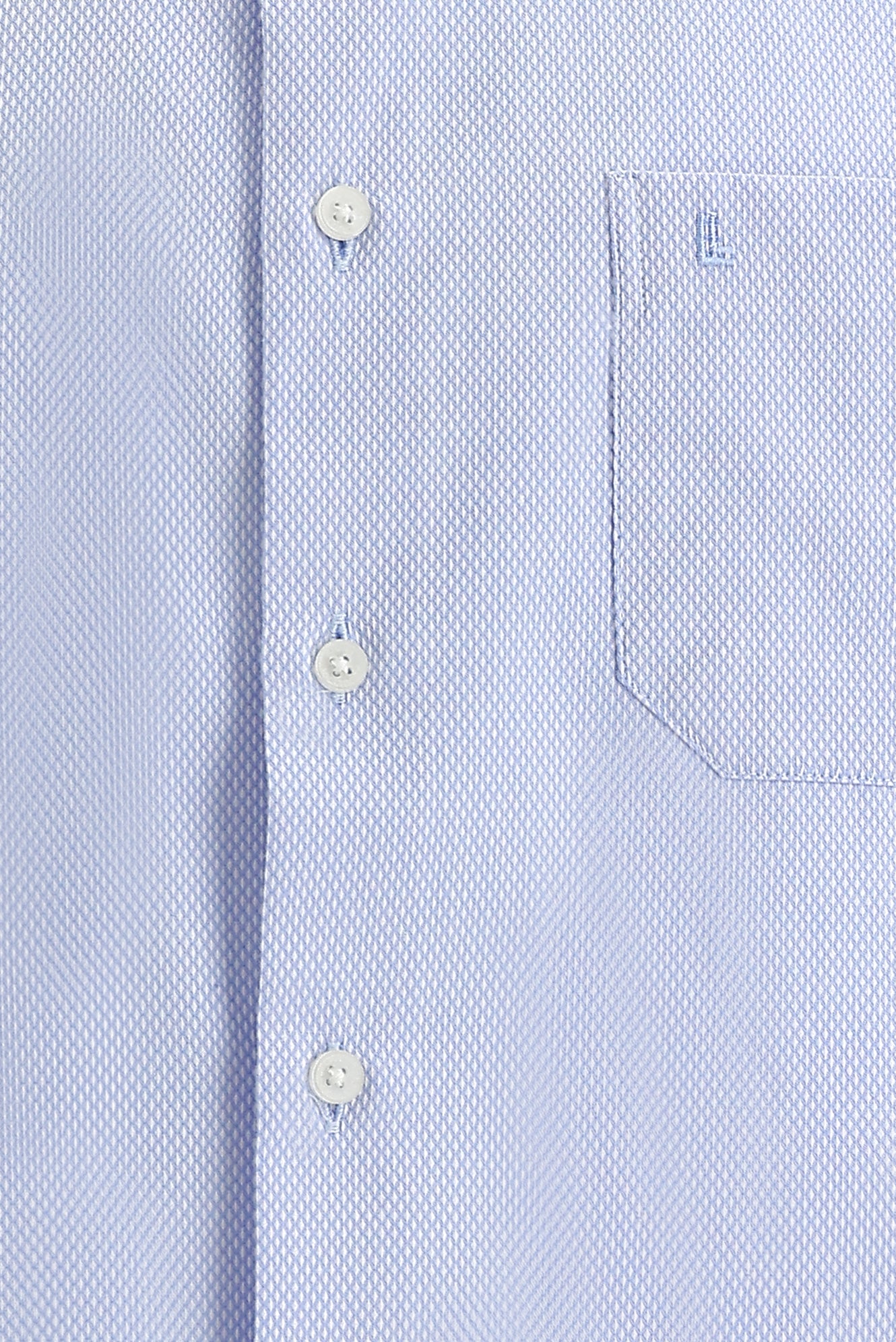 Koyu Mavi  Kısa Kol Regular Fit Desenli Spor Pamuk Gömlek