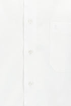 Beyaz Kısa Kol Regular Fit Pamuk Gömlek