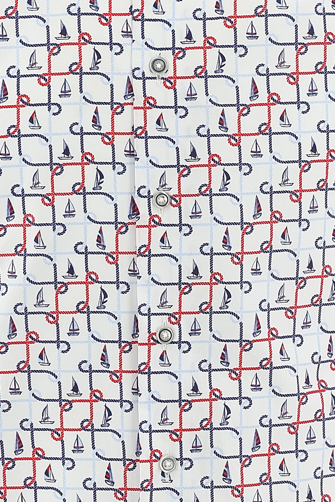 Beyaz Uzun Kol Baskılı Slim Fit Dar Kesim Pamuk Gömlek