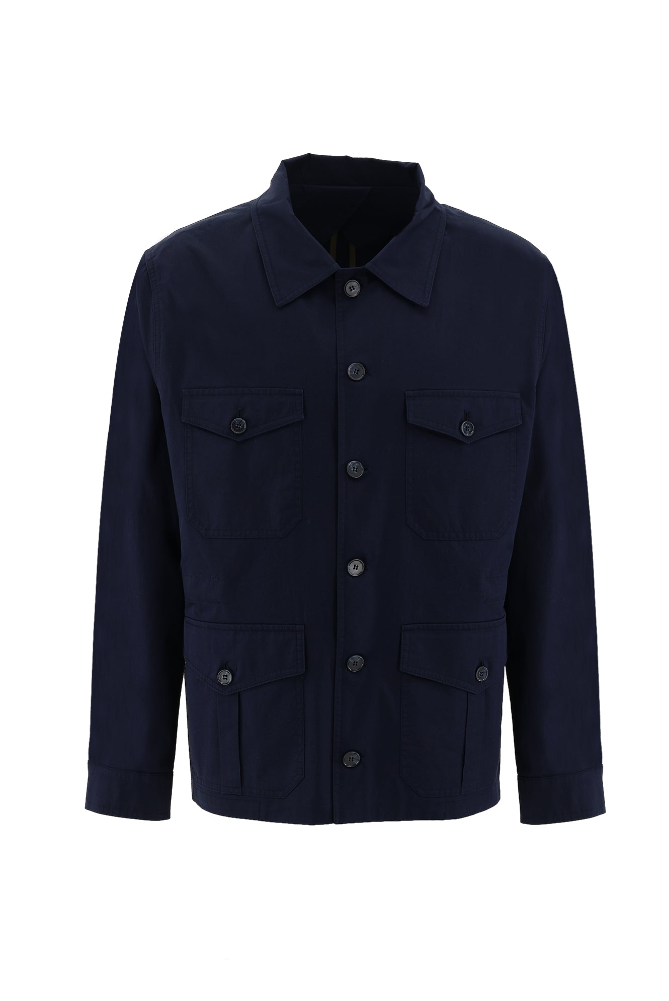 Orta Lacivert Slim Fit Dar Kesim Denim Kot Ceket-Abdullah Ki??l?
