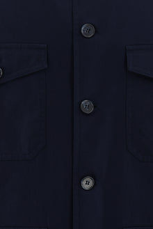 Orta Lacivert Slim Fit Dar Kesim Denim Kot Ceket