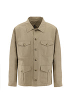 Açık Bej Slim Fit Dar Kesim Denim Kot Ceket