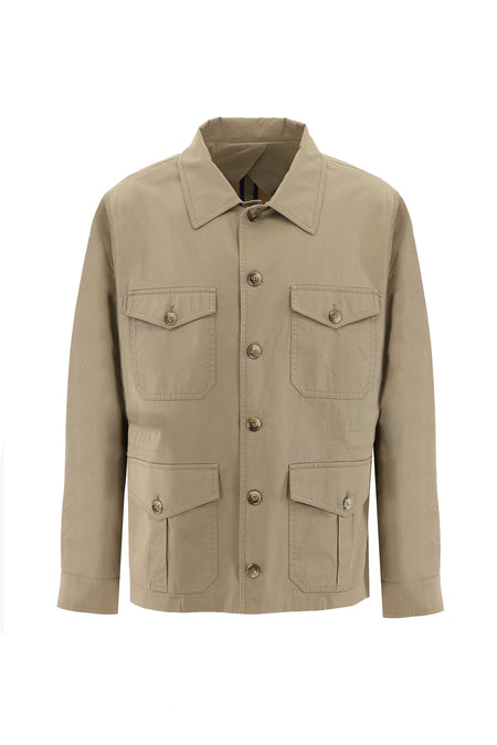 Açık Bej Slim Fit Dar Kesim Denim Kot Ceket