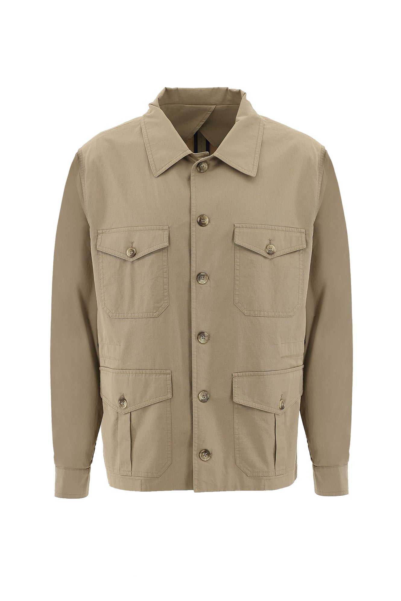 Orta Bej Slim Fit Dar Kesim Mevsimlik Spor Mont