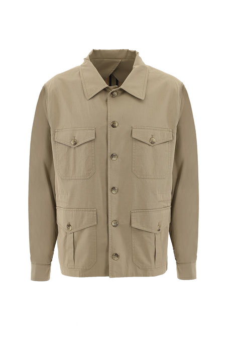 Orta Bej Slim Fit Dar Kesim Mevsimlik Spor Mont