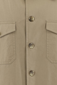 Orta Bej Slim Fit Dar Kesim Denim Kot Ceket