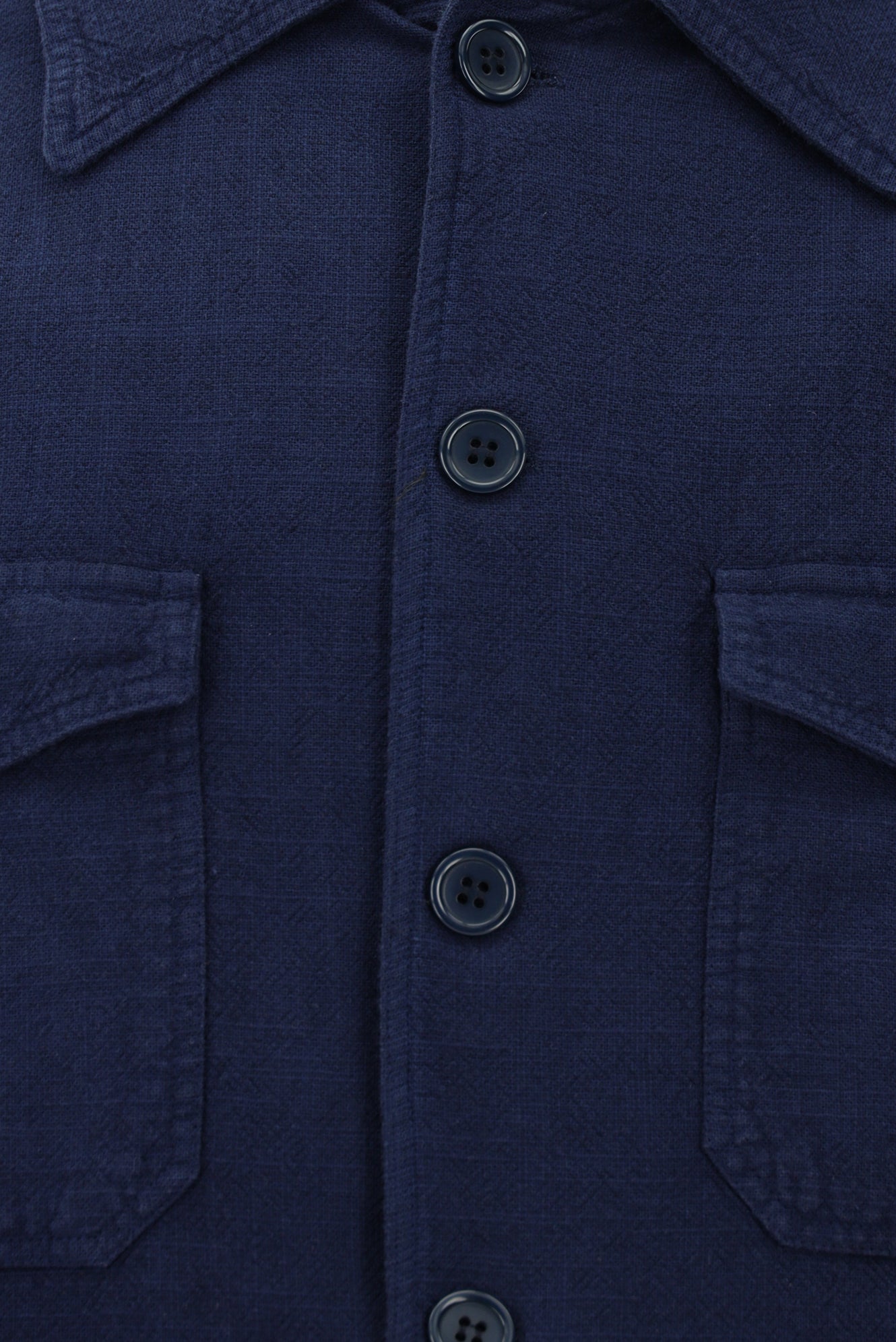 Orta Lacivert Mevsimlik Spor Pamuklu Keten Mont