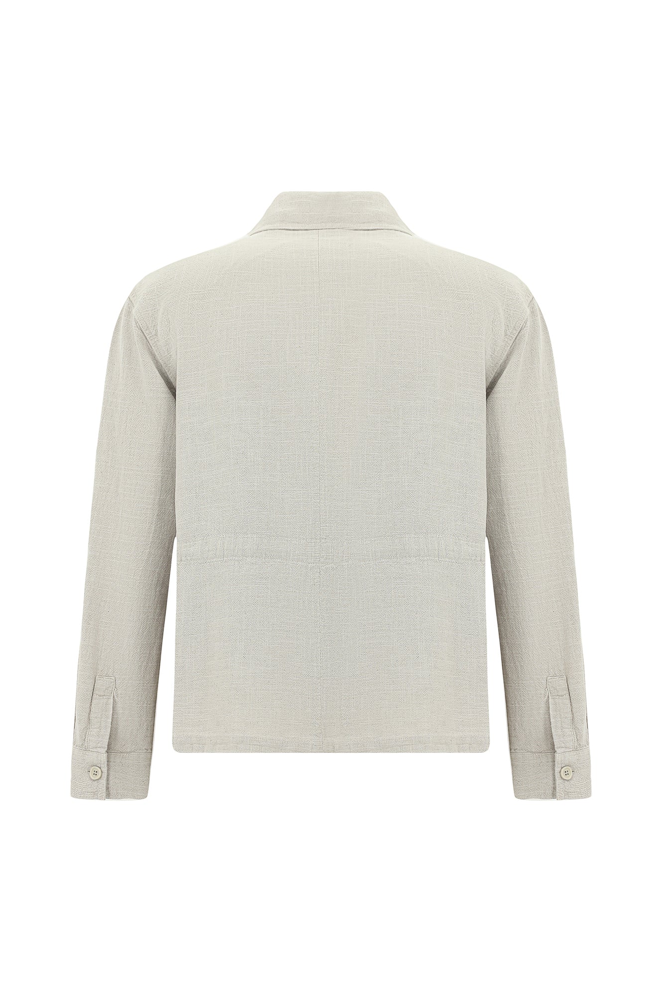 Açık Bej Mevsimlik Spor Pamuklu Keten Mont