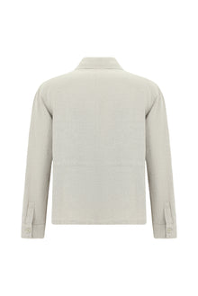 Açık Bej Mevsimlik Spor Pamuklu Keten Mont