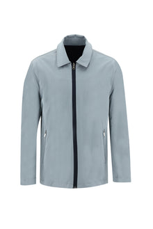Orta Lacivert Slim Fit Dar Kesim Mevsimlik Çift Tarafl? Mont-Abdullah Ki??l?