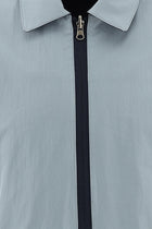 Orta Lacivert Slim Fit Dar Kesim Mevsimlik Çift Tarafl? Mont-Abdullah Ki??l?
