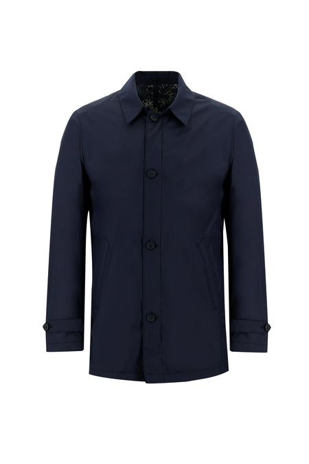 Koyu Lacivert Mevsimlik Mont