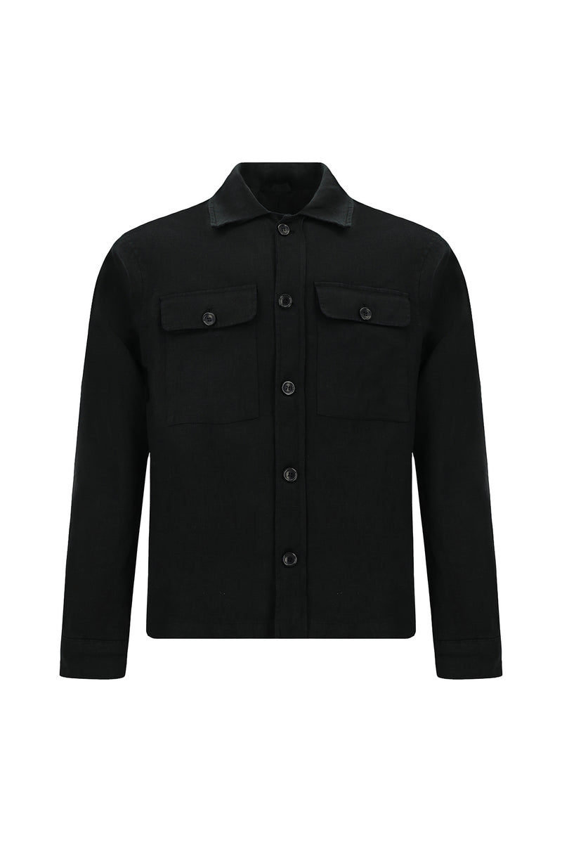 Siyah Slim Fit Dar Kesim Mevsimlik Spor Keten Mont