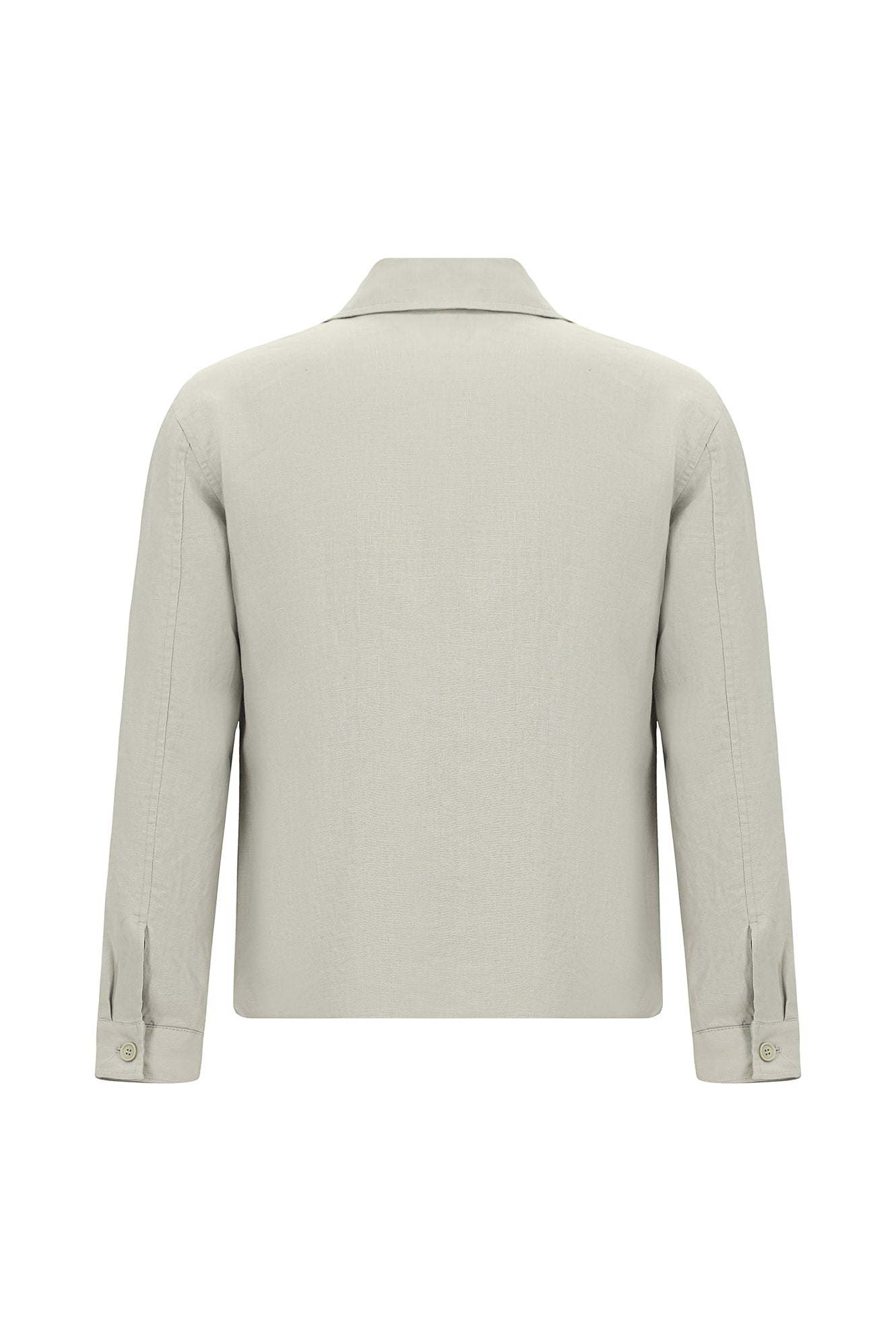 Açık Gri Slim Fit Dar Kesim Mevsimlik Spor Keten Mont