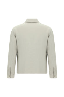 Açık Gri Slim Fit Dar Kesim Mevsimlik Spor Keten Mont