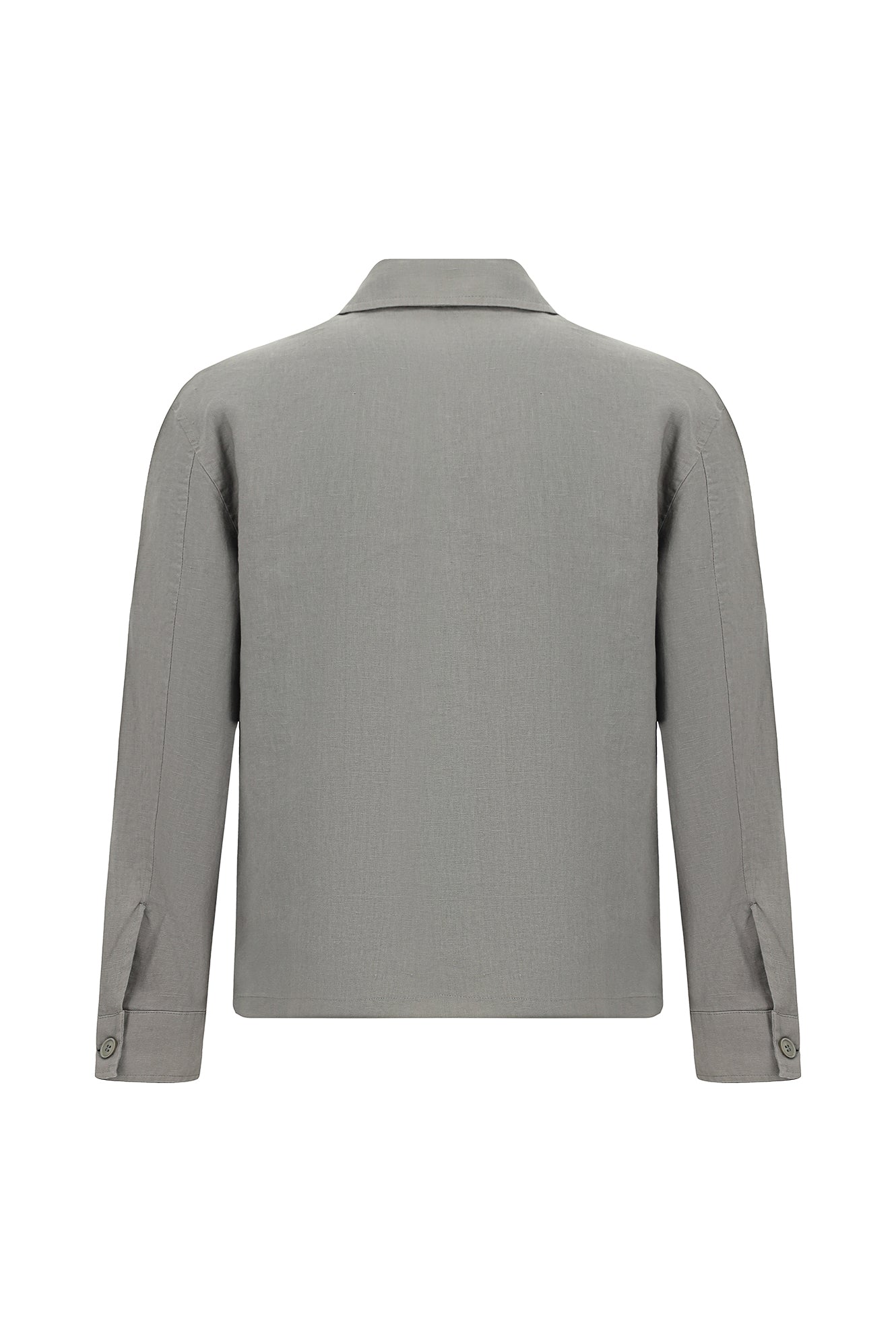 Orta Füme Slim Fit Dar Kesim Mevsimlik Spor Keten Mont