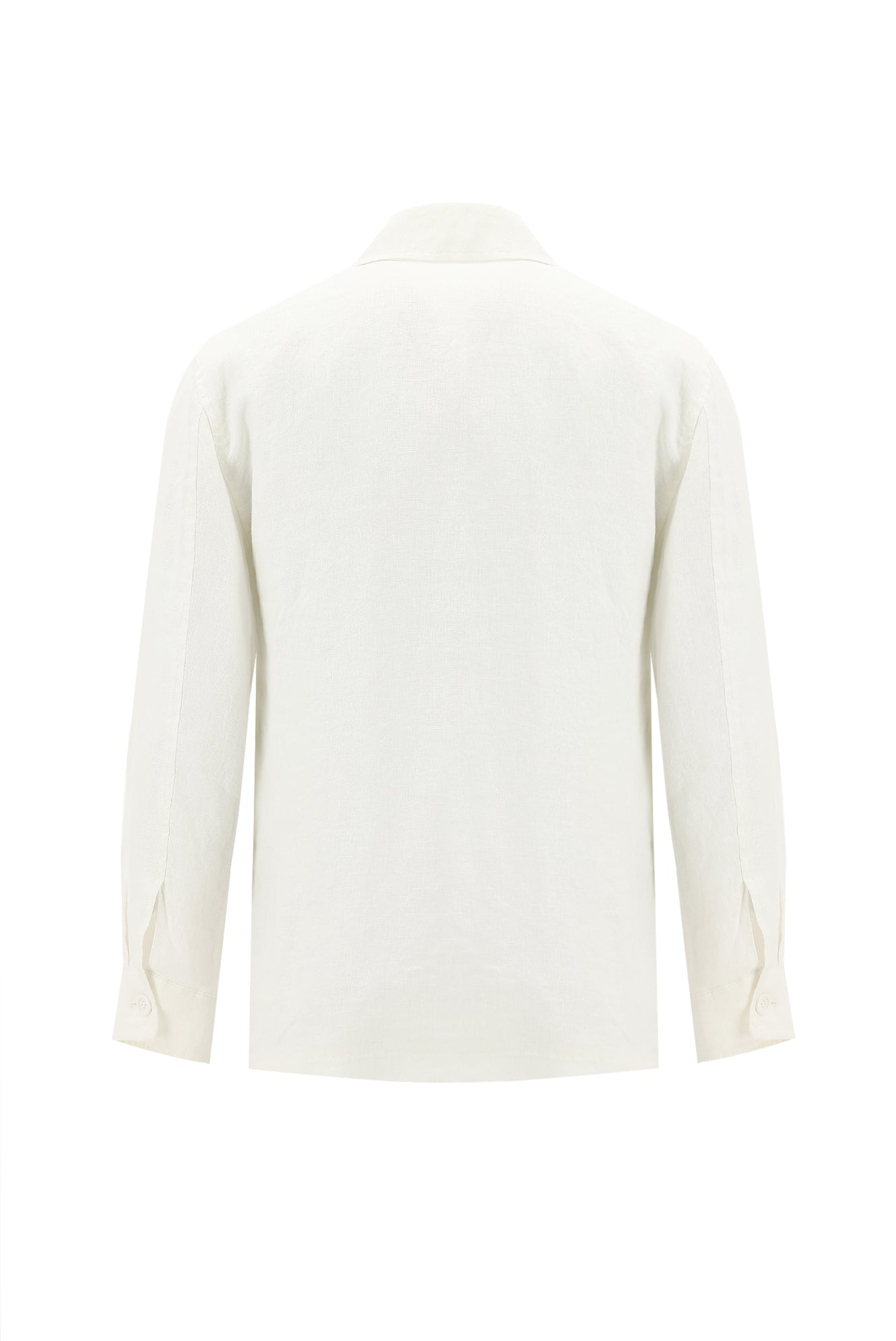 Beyaz Slim Fit Dar Kesim Mevsimlik Spor Keten Mont