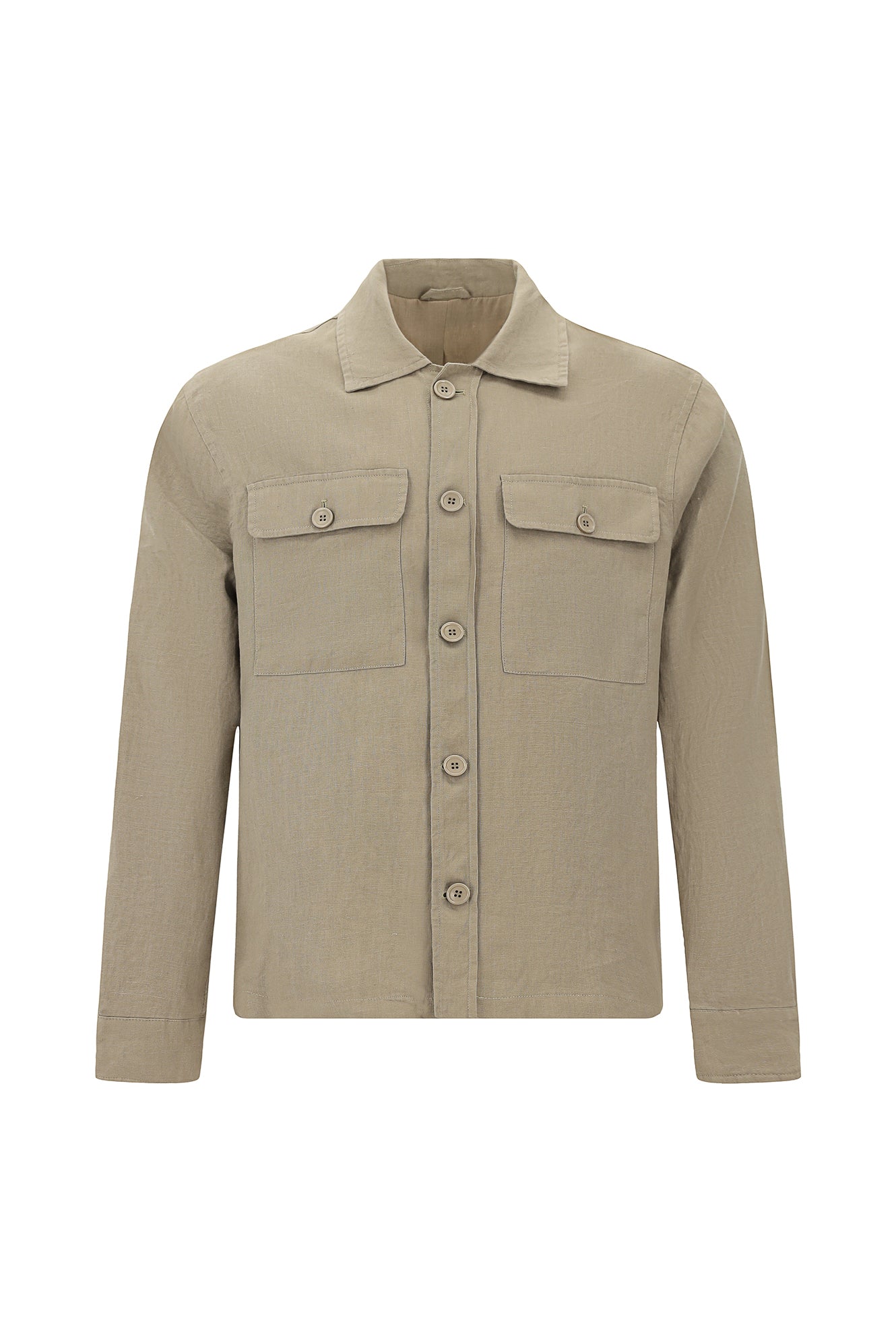 Orta Vizon Slim Fit Dar Kesim Mevsimlik Spor Keten Mont