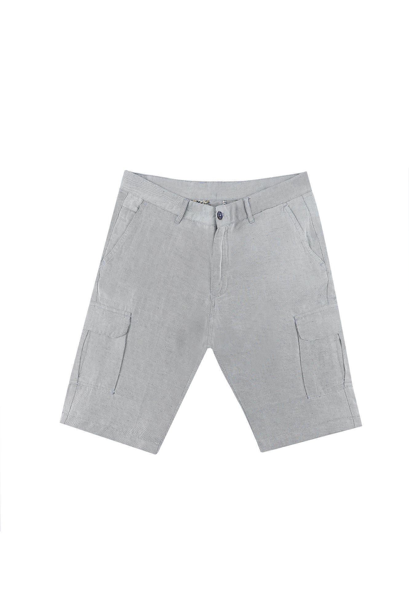 Açık Lacivert Relaxed Fit Rahat Kesim Bermuda Şort