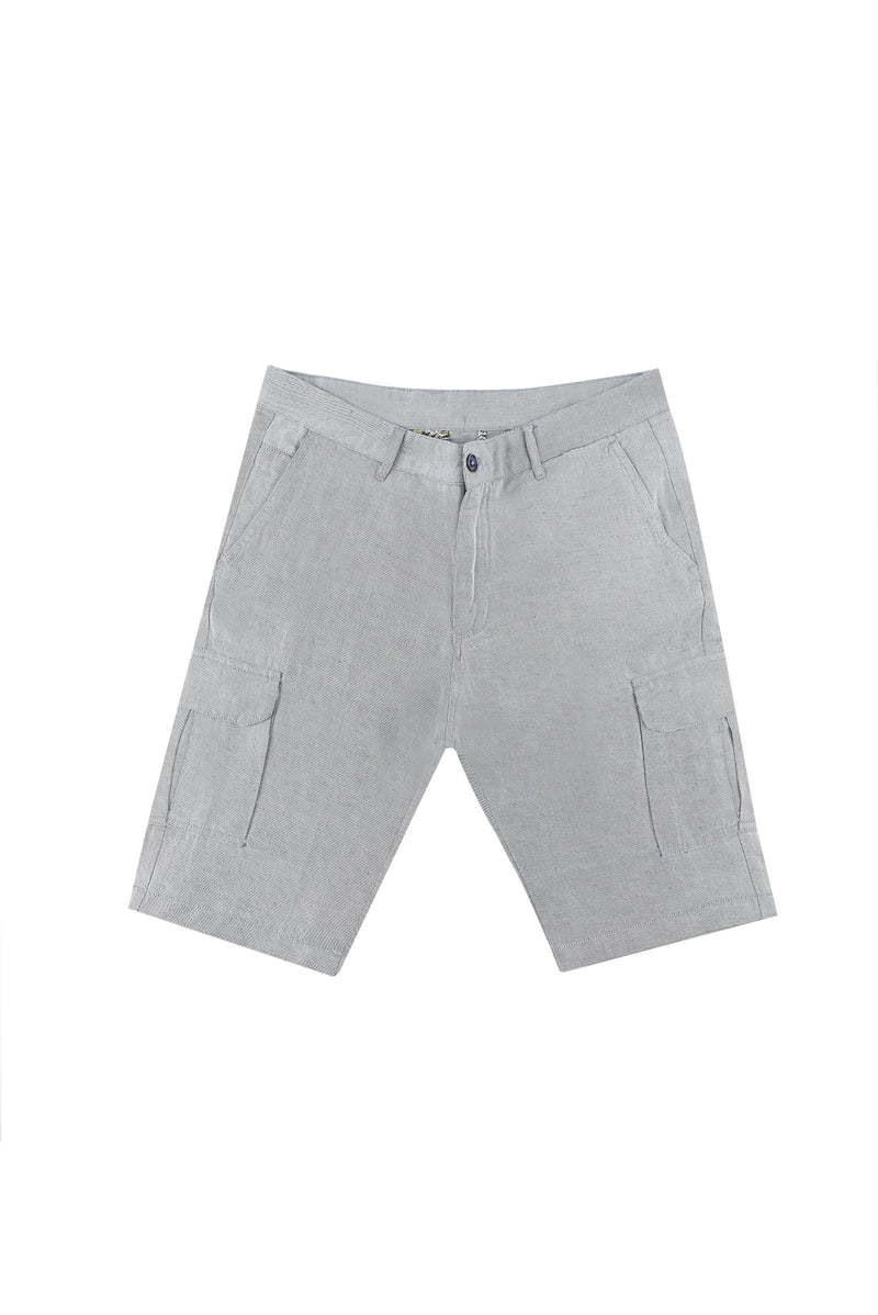 Açık Lacivert Relaxed Fit Rahat Kesim Bermuda Şort