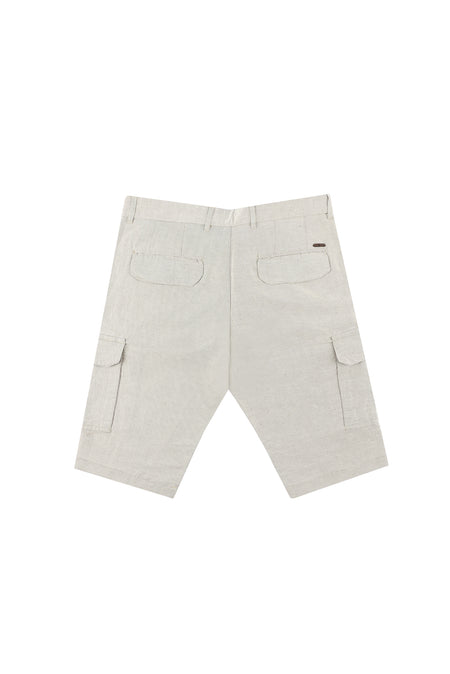 Açık Kahve  Slim Fit Dar Kesim Bermuda Şort