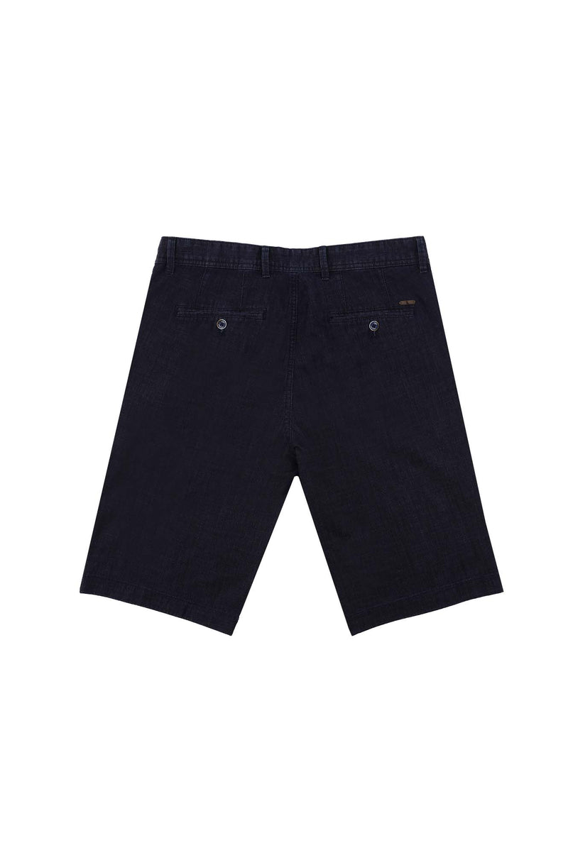 Havacı Mavi Relaxed Fit Rahat Kesim Bermuda Şort