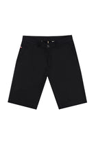 Siyah Regular Fit Pamuklu Bermuda Şort