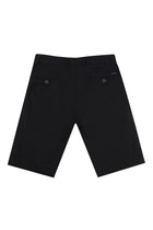 Siyah Regular Fit Pamuklu Bermuda Şort