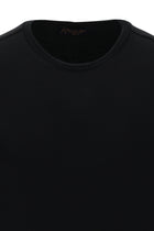 Siyah Bisiklet Yaka Slim Fit Dar Kesim T-shirt
