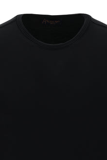 Siyah Bisiklet Yaka Slim Fit Dar Kesim T-shirt