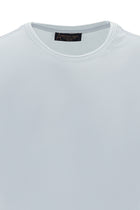 Açık Mavi Bisiklet Yaka Slim Fit Dar Kesim T-shirt