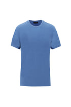 Havacı Mavi Bisiklet Yaka Slim Fit Dar Kesim T-shirt