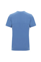 Havacı Mavi Bisiklet Yaka Slim Fit Dar Kesim T-shirt