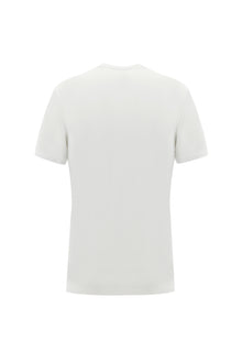 Beyaz Bisiklet Yaka Slim Fit Dar Kesim T-shirt