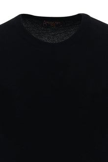 Siyah Bisiklet Yaka Slim Fit Dar Kesim T-shirt
