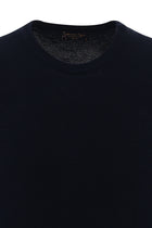 Orta Lacivert Bisiklet Yaka Slim Fit Dar Kesim T-shirt