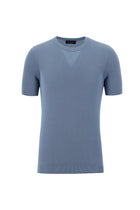 Koyu Mavi  Bisiklet Yaka Slim Fit Dar Kesim T-shirt