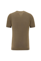 Taba Bisiklet Yaka Slim Fit Dar Kesim T-shirt