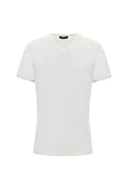 Beyaz V Yaka Slim Fit Dar Kesim T-shirt