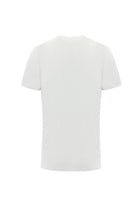 Beyaz V Yaka Slim Fit Dar Kesim T-shirt
