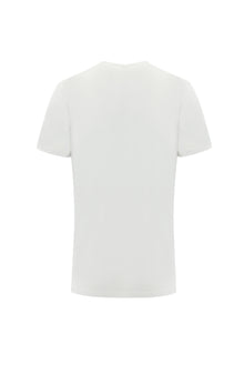 Beyaz V Yaka Slim Fit Dar Kesim T-shirt