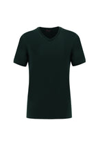 Koyu Yeşil V Yaka Slim Fit Dar Kesim T-shirt