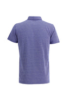 Saks Mavi Polo Yaka Regular Fit Desenli Pamuk T-shirt-Abdullah Ki??l?