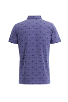Saks Mavi Polo Yaka Regular Fit Desenli Pamuk T-shirt-Abdullah Ki??l?