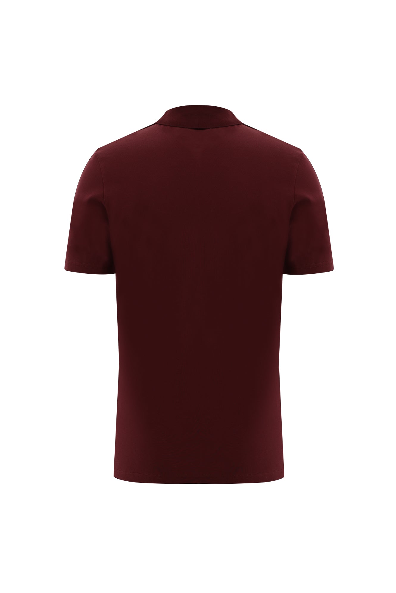 Açık Bordo Polo Yaka Regular Fit Merserize Pamuk T-shirt