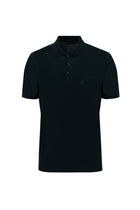Zümrüt Yeşili Polo Yaka Regular Fit Merserize Pamuk T-shirt