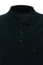 Zümrüt Yeşili Polo Yaka Regular Fit Merserize Pamuk T-shirt