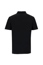 Siyah Polo Yaka Regular Fit Pamuk T-shirt