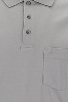Orta Gri Polo Yaka Regular Fit Pamuk T-shirt