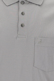 Orta Gri Polo Yaka Regular Fit Pamuk T-shirt